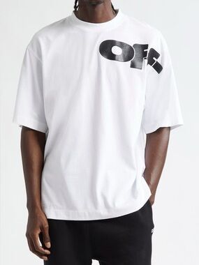 NWT Off-White Skate Shared Logo Cotton Graphic T-Shirt Size XL